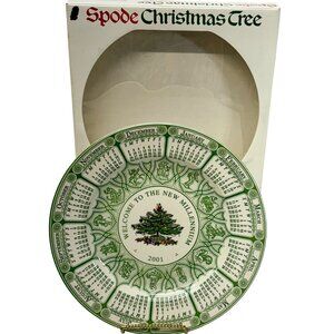 Spode Christmas Tree Plate Annual Collector‎ 2001 Welcome To The New Millennium
